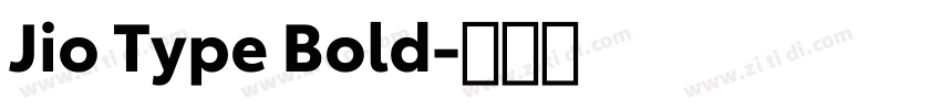 Jio Type Bold字体转换